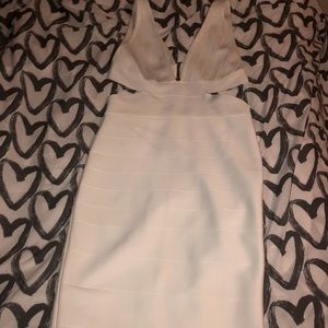 Herve Leger x Forever 21 white cutout bandage dress
